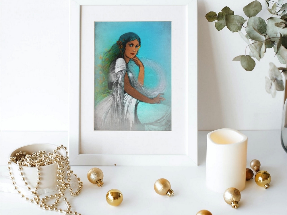 24 Gift Printables: Day 3 – Ar-lei-ta’s Portrait from  “Mermaid Princess Amelia and the Lost Symphony”