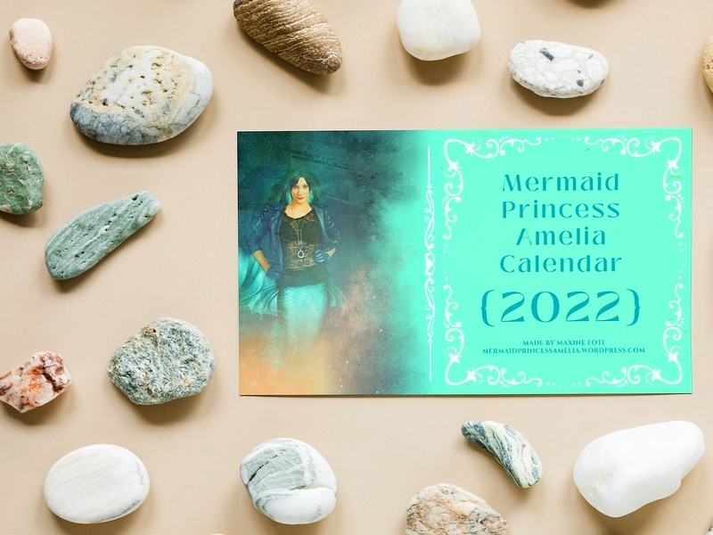24 Gift Printables: Day 24 – 2022 Mermaid Calendar with artwork from “Mermaid Princess Amelia and the Lost Symphony”