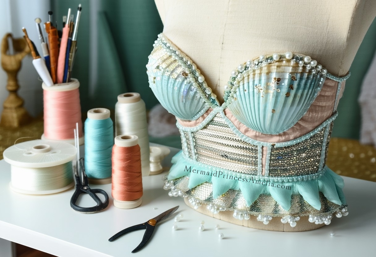 How to cosplay a Mermaid? How to make a Mermaid Costume at home? DIY Mermaid Cosplay for Adult Women and Mermaid Costume and Jewelry Inspirations: Mermaid Bra Top, Mermaid Tail, Mermaid Makeup ideas and more! (The ABC of Successful Mermaid Cosplay Article Series)