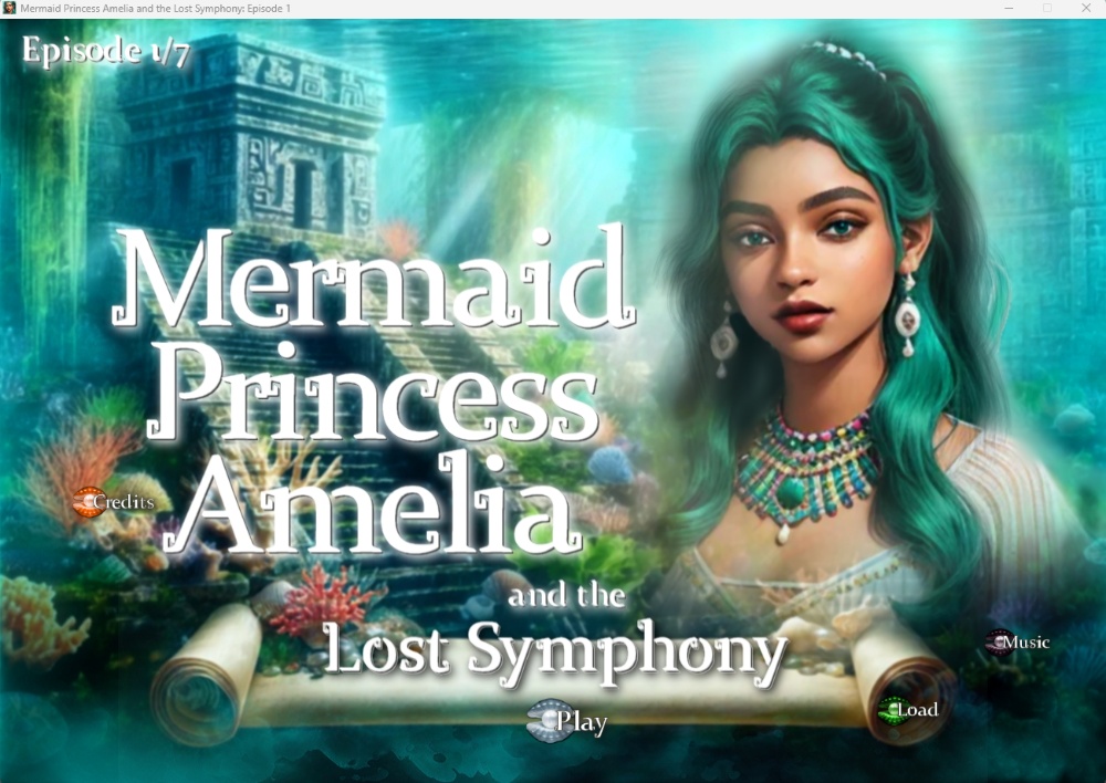 Episode 1 of the Visual Novel PC Game about Mermaid Princess Amelia and the Lost Symphony has just been launched by Hasalynx Games!